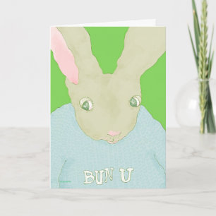 bunny goes to college card