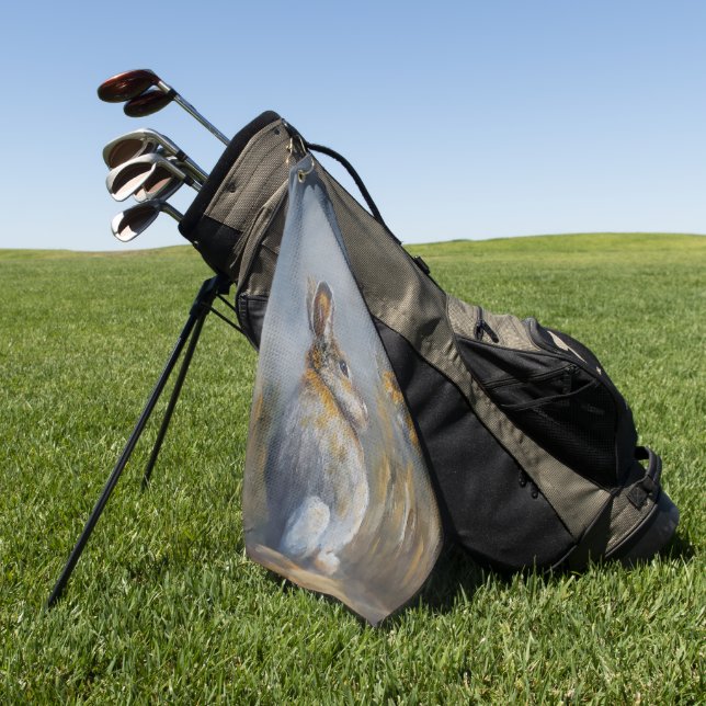 Bunny Golf Towel (Green)