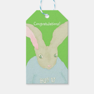 Bunny Grad gift tag