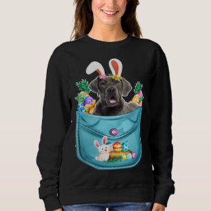 Bunny Great Dane In Pocket Easter Day Eggs Bunny D Sweatshirt