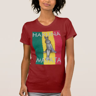 Bunny Hakuna Matata   Vibrant Rasta Colours Abstra T-Shirt