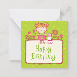 Bunny Happy Birthday Card