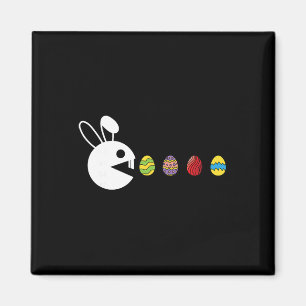 Bunny Happy Easter Egg Hunting Video-game Gamer  Magnet