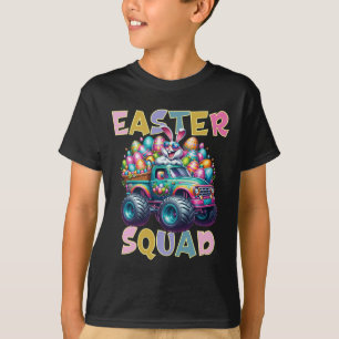 Bunny Happy Easter Monster Truck Lovers Egg Huntin T-Shirt