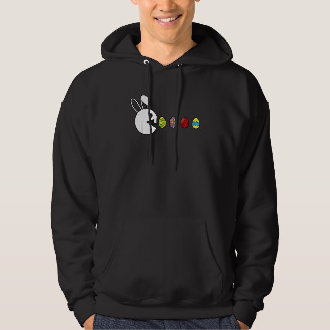 Bunny Happy Easter  Peepin' It Real  Easter Hoodie (Front)