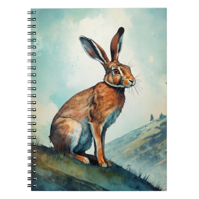 Bunny Hare on a Hill | Notebook  (Front)