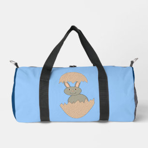 Bunny Hatching from Egg Weird Duffle Bag