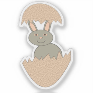 Bunny Hatching from Egg Weird Shaped