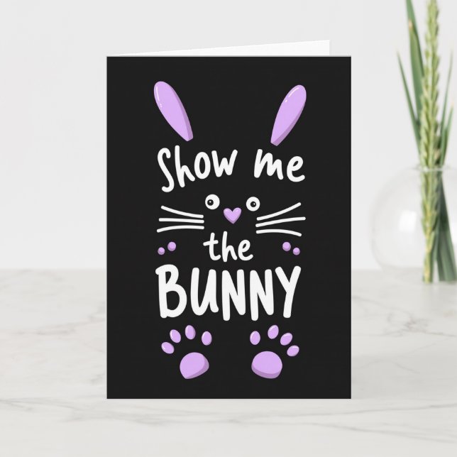 Bunny Heart Pattern Card (Front)