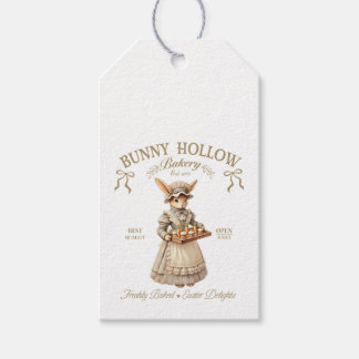 Bunny Hollow Bakery Vintage Easter Rabbit Baker Gift Tags