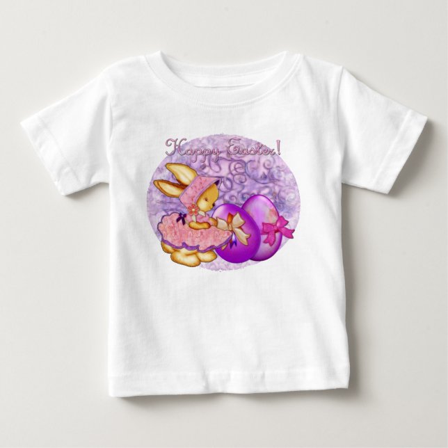 Bunny Hop Easter Baby T-Shirt (Front)