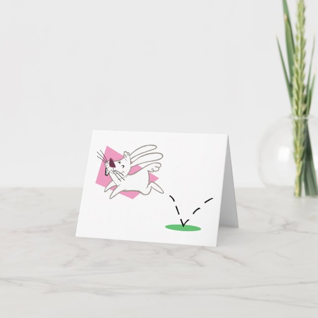 Bunny Hop Note Card (Front)