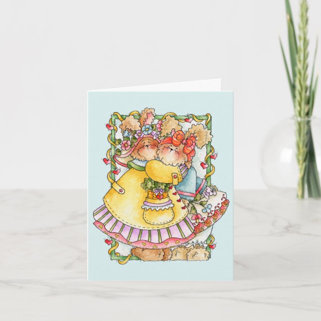 Bunny Hug - Valentine Card (Front)