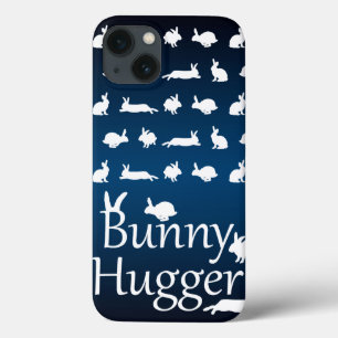 Bunny Hugger iPad Mini Case (Dark/Light Blue)
