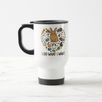 Bunny "I Do What I Want" Tote Bag –Funny Rabbit