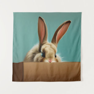 Bunny in a Box Tapestry