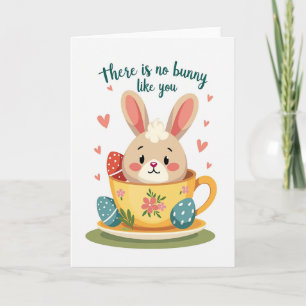 Bunny In A Cup Greeting Card