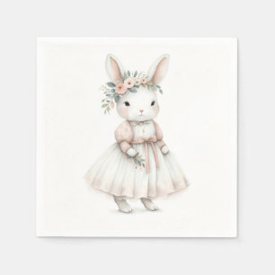 Bunny in a Dress Napkin
