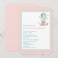Bunny in a Hot Air Balloon Baby Shower