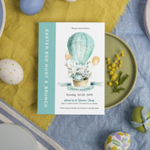 Bunny In A Hot Balloon-Egg Hunt & Brunch Invite