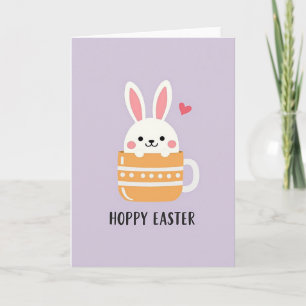 Bunny In A Mug Holiday Card
