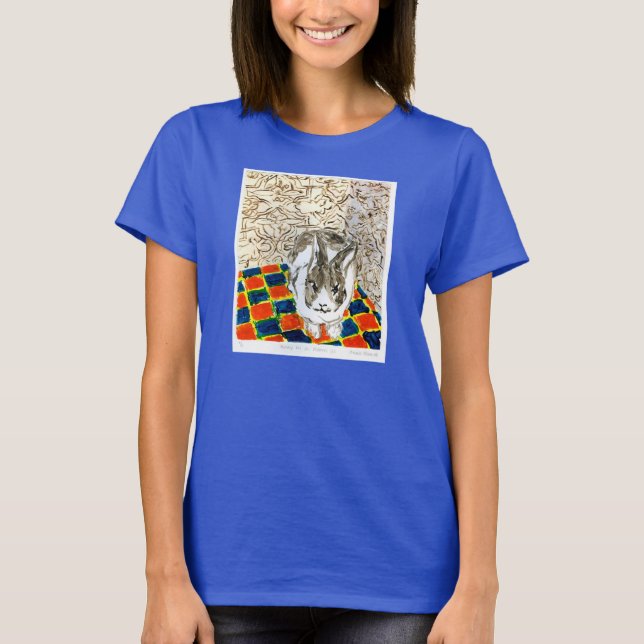 Bunny in a Room III Women's T Shirt (Front)