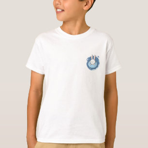 Bunny in Blue Bubble Kids T-Shirt
