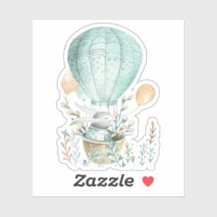 Bunny in Hot Air Balloon Easter