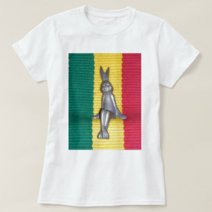 Bunny in Rasta Colours: A Touch of Groovy Art Prin T-Shirt
