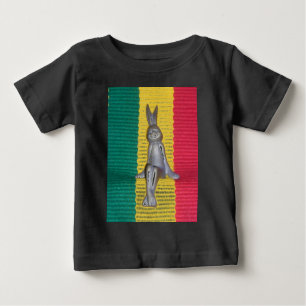 Bunny in Rasta Colours: A Touch of Groovy Baby T-Shirt
