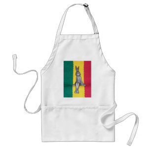 Bunny in Rasta Colours: A Touch of Groovy Standard Apron