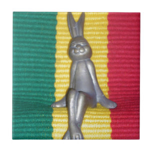Bunny in Rasta Colours: A Touch of Groovy Tile