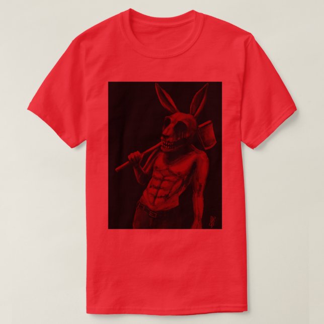 Bunny in red T-Shirt (Design Front)
