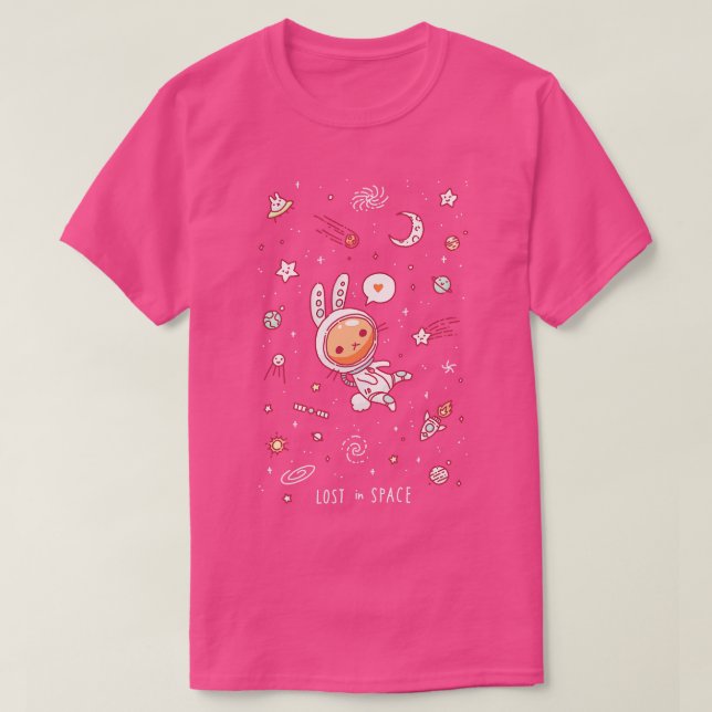 Bunny in Space T-Shirt (Design Front)