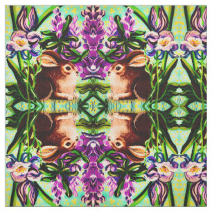 Bunny in the Round Fabric