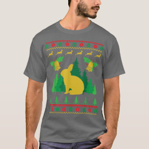 Bunny in ugly Christmas Style T-Shirt