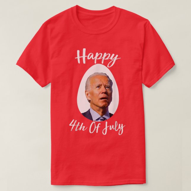 Bunny Joe Biden Easter Happy 4th Of July Funny Bun T-Shirt (Design Front)