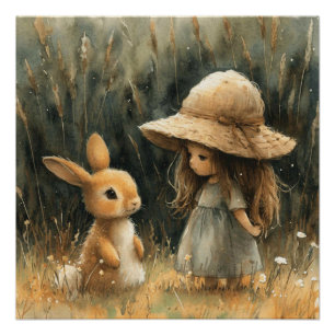 Bunny Joy : A Bit of Whimsy Bunny Poster