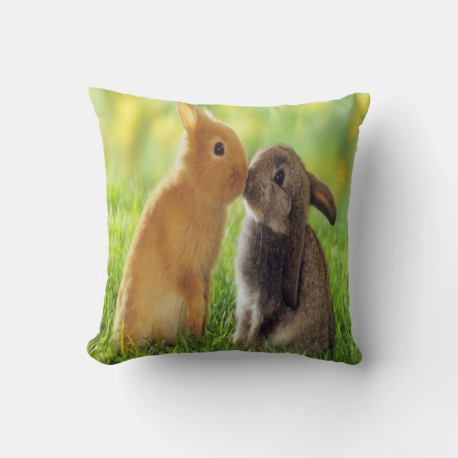 bunny kiss cushion (Front)