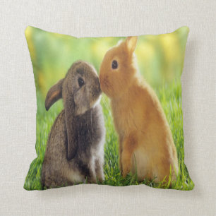 bunny kiss cushion