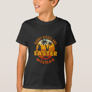 Bunny kisses and Easter wishes, Happy Easter Day T-Shirt
