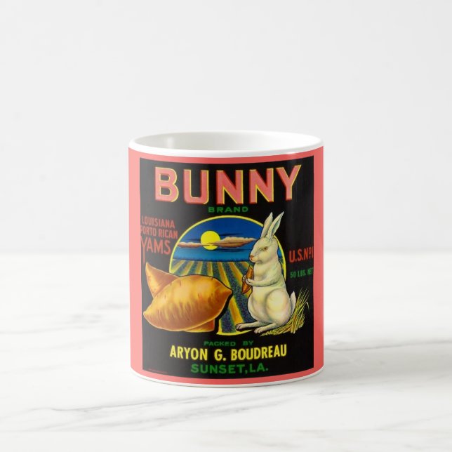 Bunny Label Coffee Mug (Center)