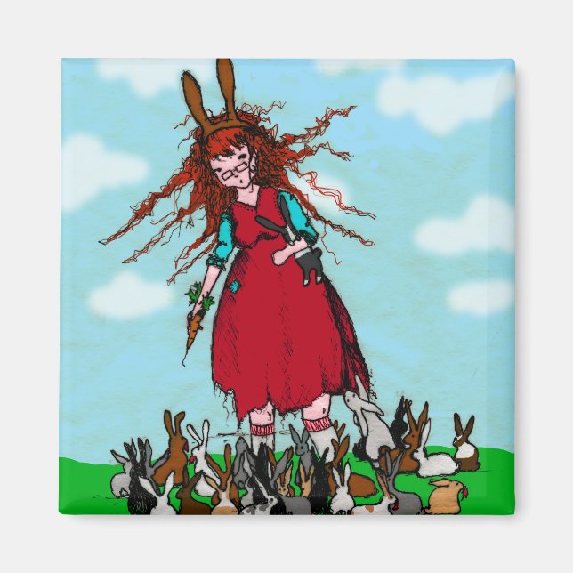 BUNNY LADY MAGNET (Front)