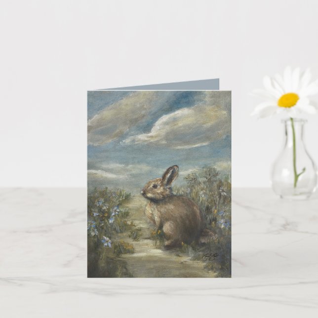 Bunny Lane [blank] 4 x 5.6" Card (Small Plant)