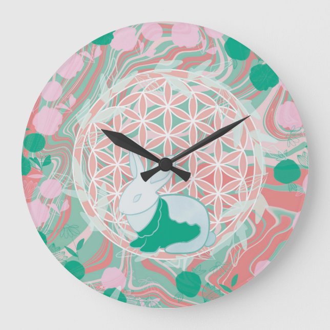 Bunny Large Clock (Front)