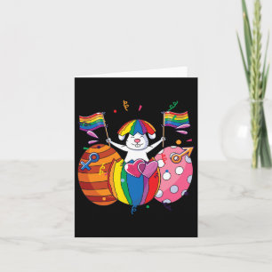 Bunny Lgbt Q Pride Easter Cute Rabbit Ally Gay Rai Card