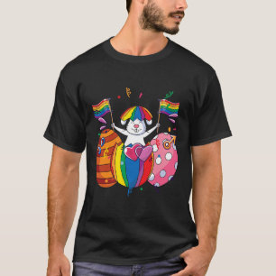 Bunny Lgbt Q Pride Easter Cute Rabbit Ally Gay Rai T-Shirt