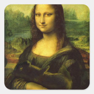 BUNNY LISA SQUARE STICKER