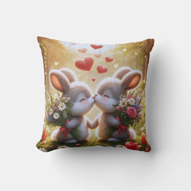 Bunny Love Cushion (Front)