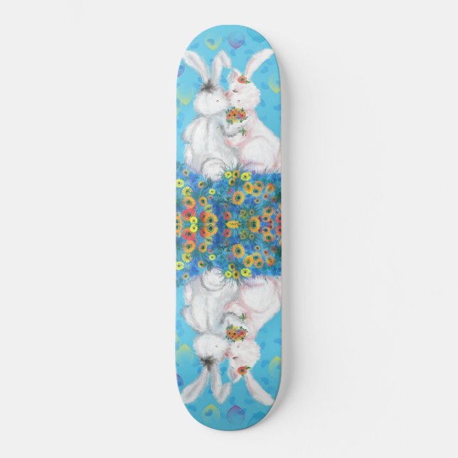 Bunny Love Skateboard - Hug (Front)